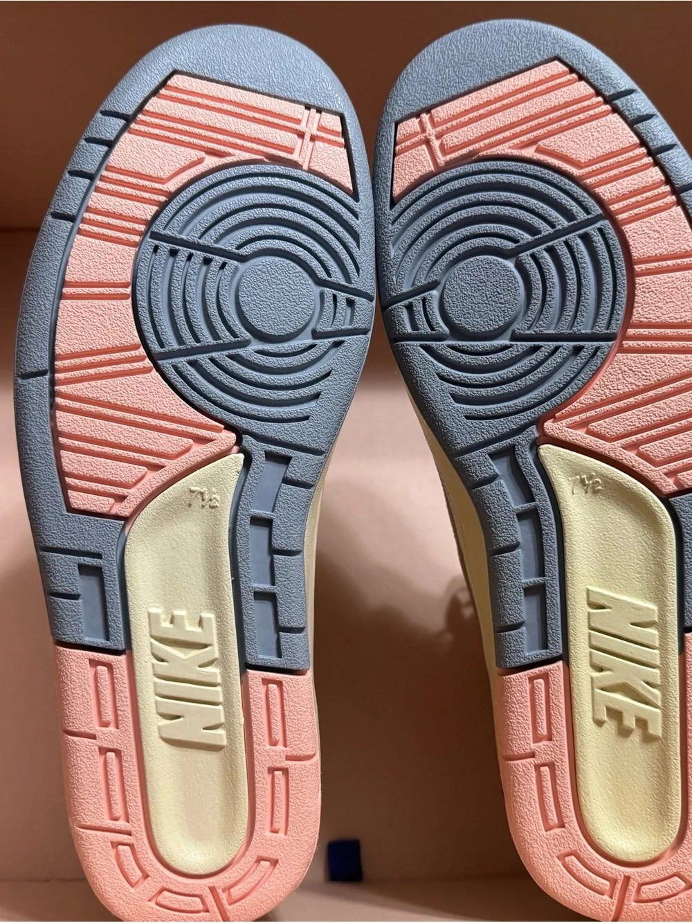 Jordan Tan Beige Sneaker Inner Lining with Brand Tag